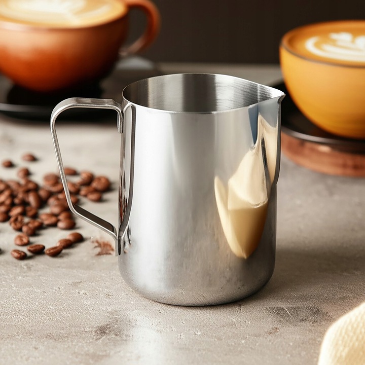 DZBANEK DO SPIENIANIA MLEKA 350 ML MLECZNIK STALOWY STAL NIERDZEWNA