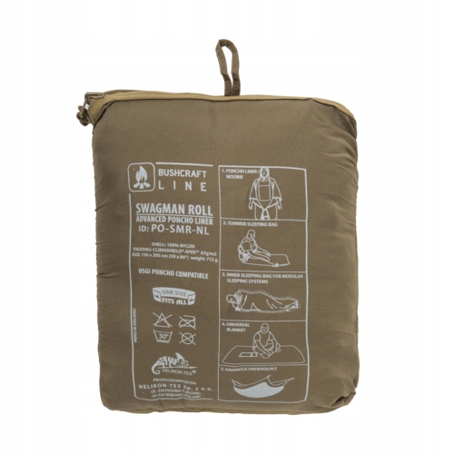 Poncho HELIKON SWAGMAN ROLL Adaptive Green
