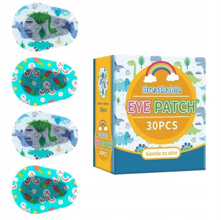 60x Plastry na oko Osłonka Obturator na Oko PAD EYE Happy Fun Pack REGULAR