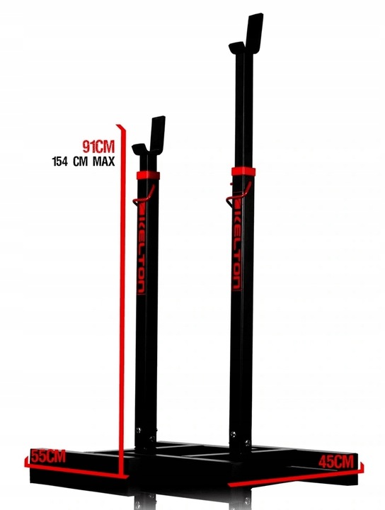 STOJAKI POD SZTANGĘ KELTON HS1 400 kg REGULOWANE DO ĆWICZEŃ 2SZT