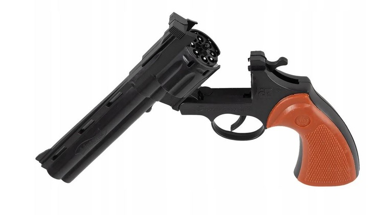 PISTOLET REWOLWER NA KAPISZONY HUKOWY SPŁONKA + NABOJE SPŁONKA 792 STRZAŁY