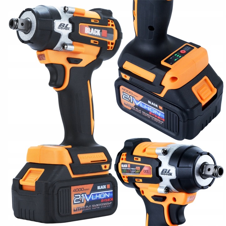 MEGA ZESTAW NARZĘDZI AKU 2X 4AH 21V 3w1 MŁOT KLUCZ UDAROWY SZLIFIERKA