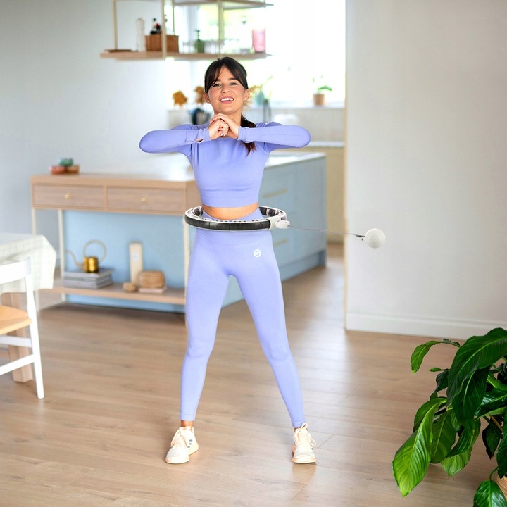 HMS Hula Hop Regulowane Z Obciążeniem i Licznikiem Magnetyczny Masaż