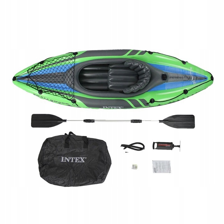 Kajak 1os. Challenger K1 Intex 68305 Pompka Wiosło