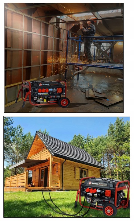 PROFESJONALNY AGREGAT PRĄDOTWÓRCZY 5,2kW EL-START AVR+ MIEDŹ STOJAN