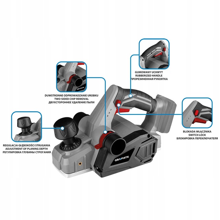 GRAPHIET STRUG AKUMULATOROWY 18V 82mm 58GE135