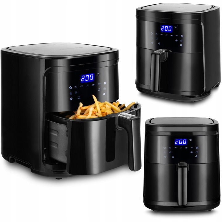 FRYTKOWNICA BEZTŁUSZCZOWA AIR FRYER 7L 1900W XL FRYTOWNICA LCD SMART