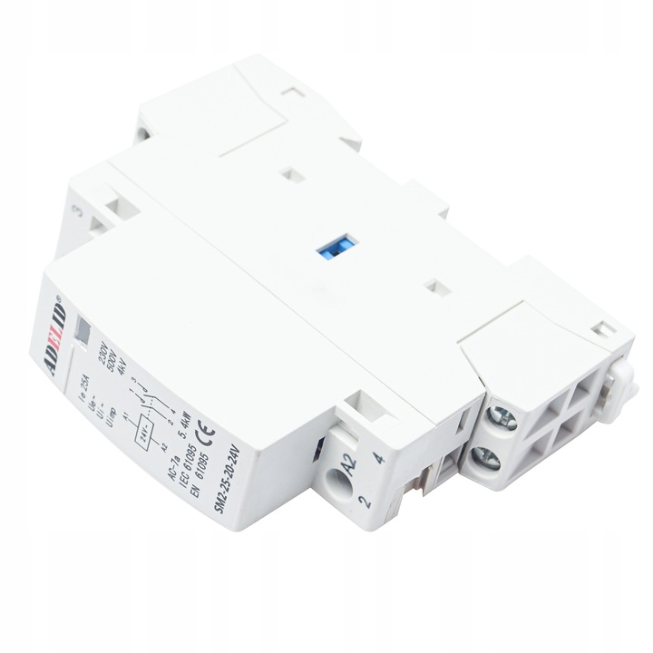STYCZNIK MODUŁOWY 25-20 24V 20A 25A 1P 2NO 1-FAZ