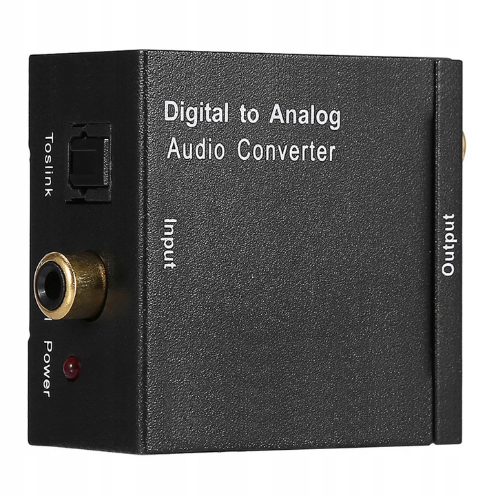Optyczny Konwerter Coaxial Toslink/ SPDIF RCA 2x CINCH Cyfrowe na