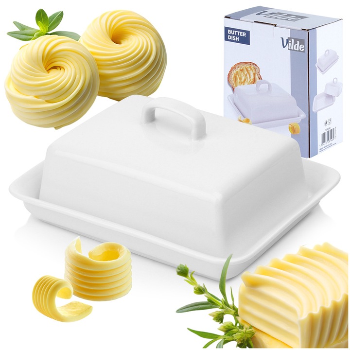 Maselniczka CERAMICZNA pojemnik kuchenny do przechowywania masła na