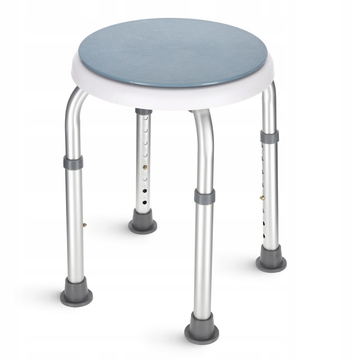 TABORET OBROTOWY STOŁEK SIEDZISKO DO WANNY POD PRYSZNIC REGULOWANA WYSOKOŚĆ