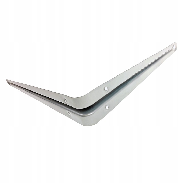 KĄTOWNIK WSPORNIK pod PÓŁKĘ PÓŁKI 250x200 mm SREBRNY SZARY zestaw, 10