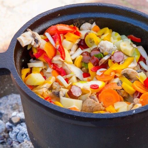 KOCIOŁEK żeliwny STOJĄCY myśliwski 7L na ognisko