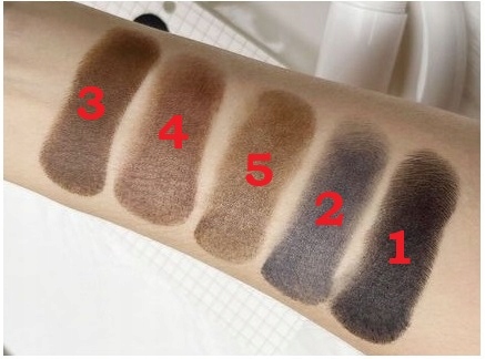 STEMPEL DO BRWI POMADA 10 SZABLONY czarny X1