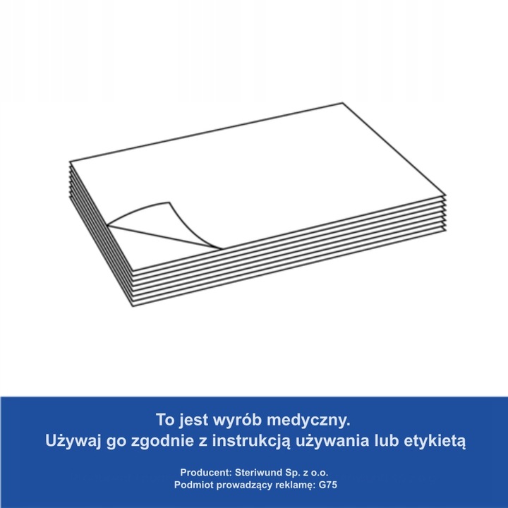 Lignina w płatach Steriwund 5000 g 40 cm x 60 cm