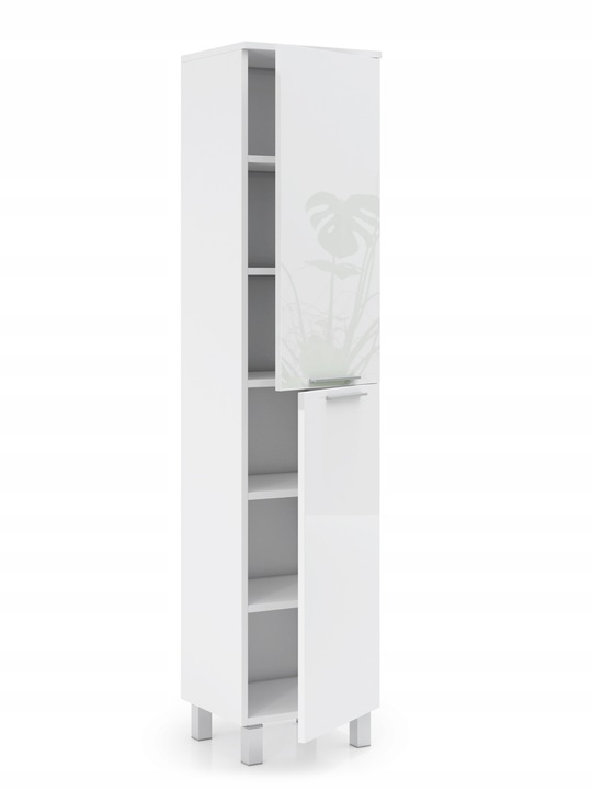 SŁUPEK ŁAZIENKOWY WYSOKI 40CM BIAŁY POŁYSK AKRYL