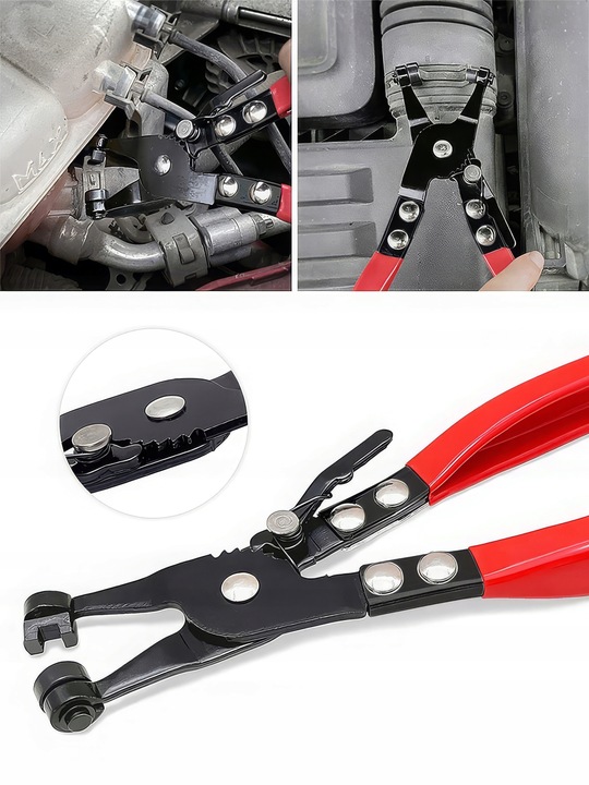 SZCZYPCE DO OPASEK ZACISKOWYCH ROZPRĘŻNYCH PROSTE ZESTAW SZCZYPIEC 2