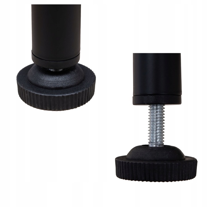 Regał łazienkowy metalowy czarny słupek szafka 3 półki do łazienki