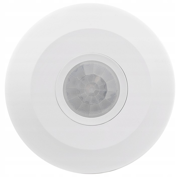 CZUJNIK RUCHU SUFITOWY ULTRA PŁASKI LED PIR CZUJKA ZMIERZCHU 360°