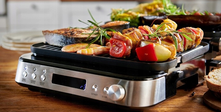 Grill kontaktowy elektryczny RAVEN EGE005 2000W płyty do gofrów