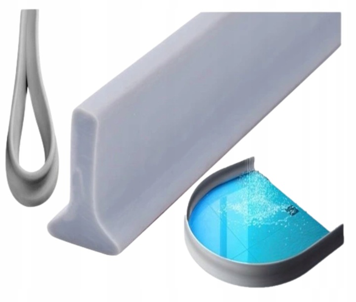 PRÓG PRYSZNICOWY 2 m TAŚMA USZCZELNIAJĄCA BARIERA WODNA TOALETOWA