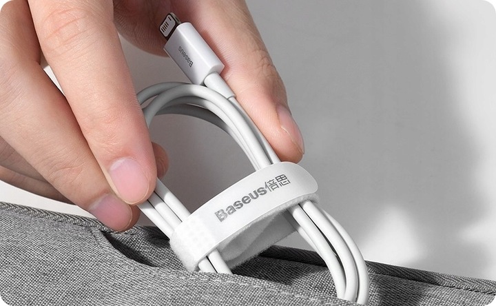 BASEUS KABEL PRZEWÓD USB LIGHTNING DO IPHONE 2.4A BEZPIECZNY MOCNY 1M