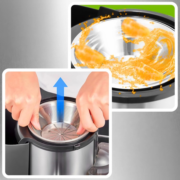 SOKOWIRÓWKA WYCISKARKA DO OWOCÓW SOKÓW WYSOKOOBROTOWA POJEMNIK NA SOK