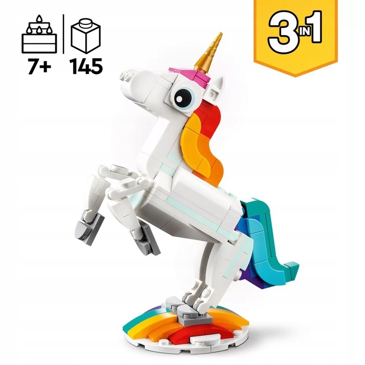 Lego klocki CREATOR 31140 Magiczny jednorożec