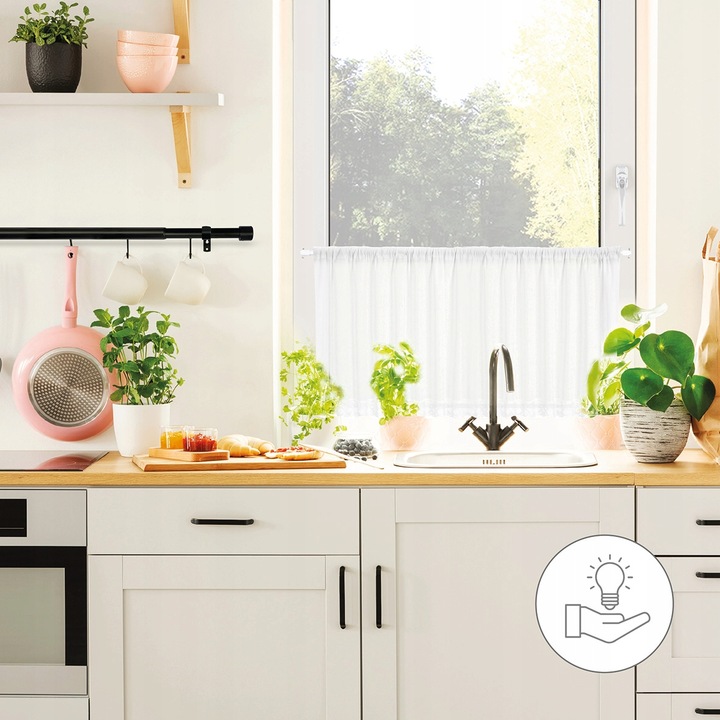 KARNISZ TELESKOPOWY REGULOWANY ADAPTE 120-210CM BIAŁY