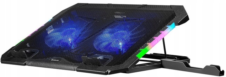 Podstawka Podkładka Chłodząca POD LAPTOPA Laptop DO 17' Regulacja 2XUSB LED