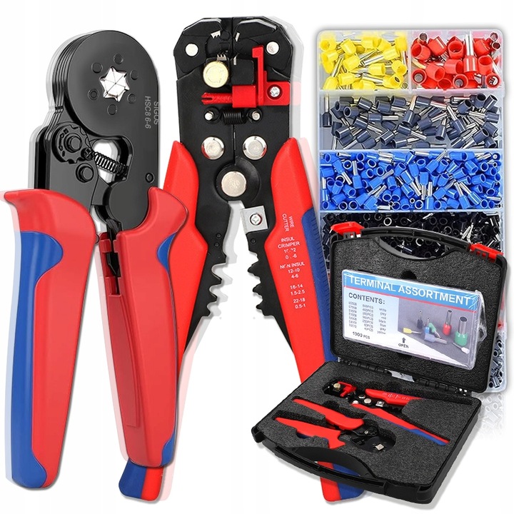 ZESTAW ŚCIĄGACZ IZOLACJI ZACISKARKA PRASKA SZEŚCIOKĄTNA DO TULEJEK