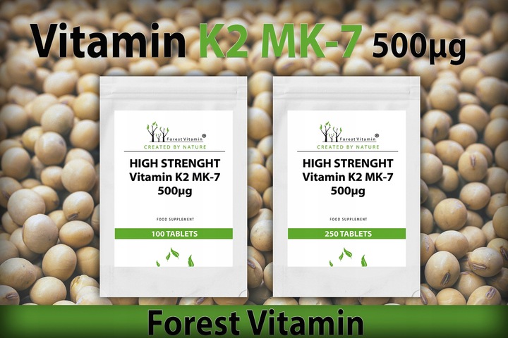 FOREST WITAMINA K2 MK-7 500mcg 100 tab NATURALNA