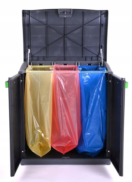 Kosz na Śmieci 3x120L Szafka do segregacji Moby Recycling System