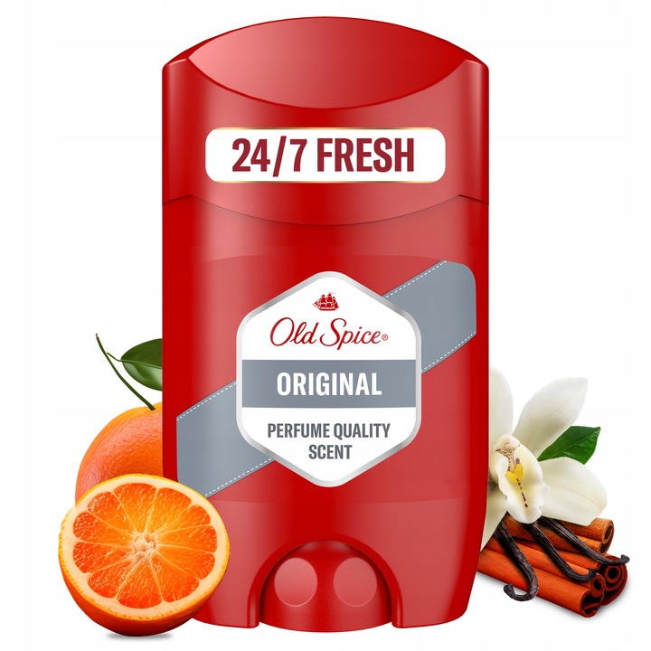 Old Spice Original Dezodorant męski w sztyfcie, 6 x 50 ml, 48h świeżości