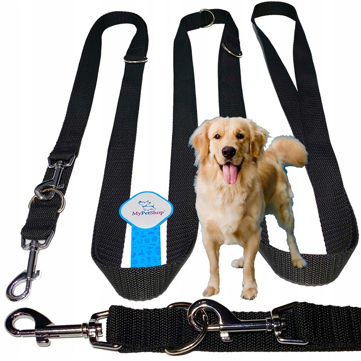 Smycz Treningowa Przepinana na 5 różnych długości. B. Mocna Szer.25 mm - 5m