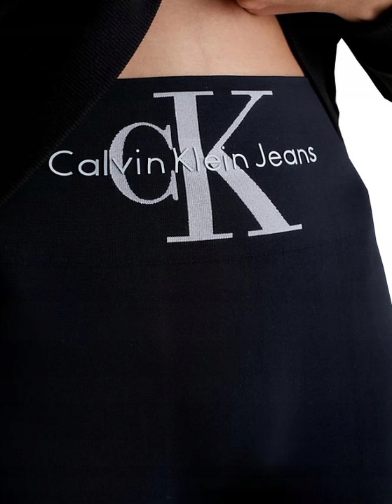 CK CALVIN KLEIN LEGINSY DAMSKIE MICROFIBER BLACK M