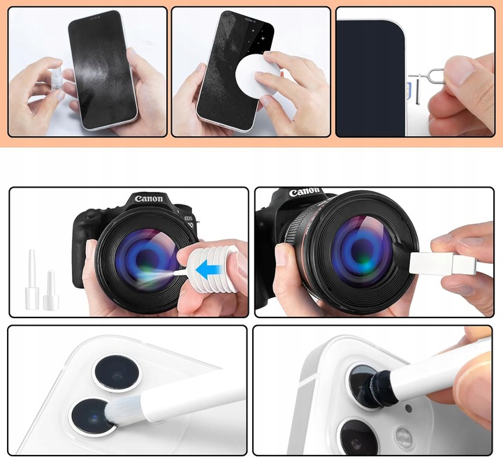 20w1 ZESTAW DO CZYSZCZENIA KLAWIATUR EKRANU SŁUCHAWEK AIRPODS IPAD IPHONE