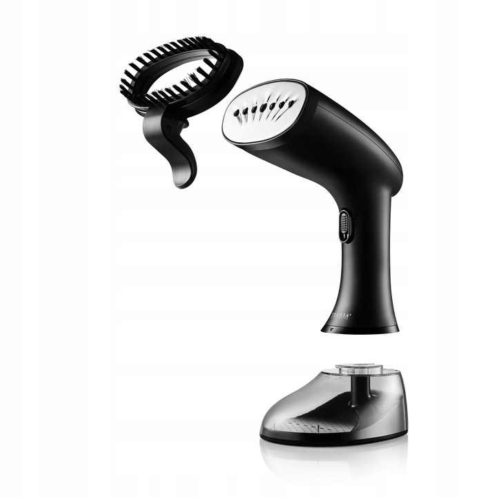 Parownica do ubrań Żelazko parowe REGULACJA PARY 7 DYSZ Czarna 380ml