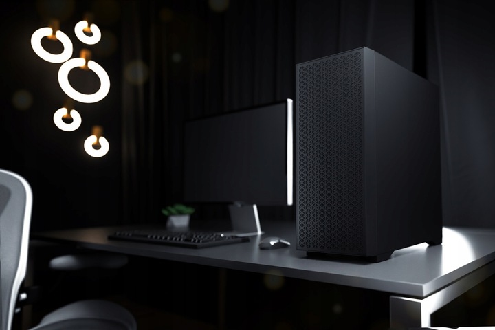 Gamingowa obudowa komputerowa Logic Dart Pro Solid MIDI czarna, bez went.