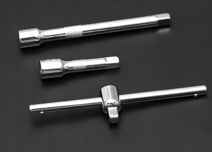 ZESTAW KLUCZY NASADOWYCH NARZĘDZI KLUCZE NASADOWE 46 ELEMENTÓW DUŻY