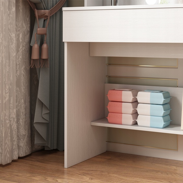 TOALETKA KOSMETYCZNA MAKIJAŻU WIZAŻU Z LUSTREM LED LOFT NOWOCZESNA 110