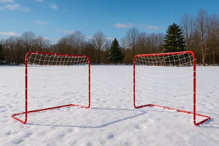 2x BRAMKA PIŁKARSKA ZESTAW DO PIŁKI NOŻNEJ SKŁADANE OGRODOWE 182x122 ZESTAW