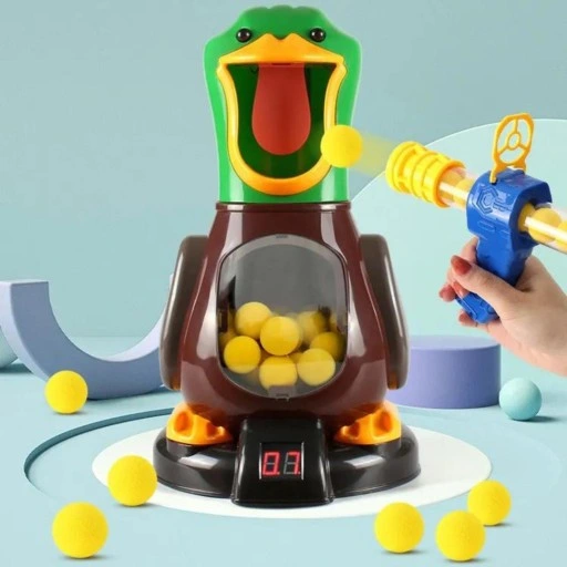 GŁODNA KACZKA STRZELANIE DO CELU 2 PISTOLETY KULKI