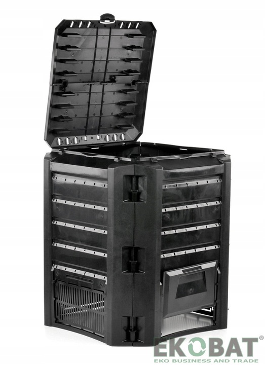 KOMPOSTOWNIK 400L CZARNY POPRAWIONY MODEL