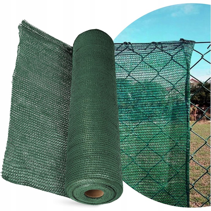 SIATKA CIENIUJĄCA 1,5x25m MASKUJĄCA 95% OSŁONA MATA NA OGRODZENIE PŁOT