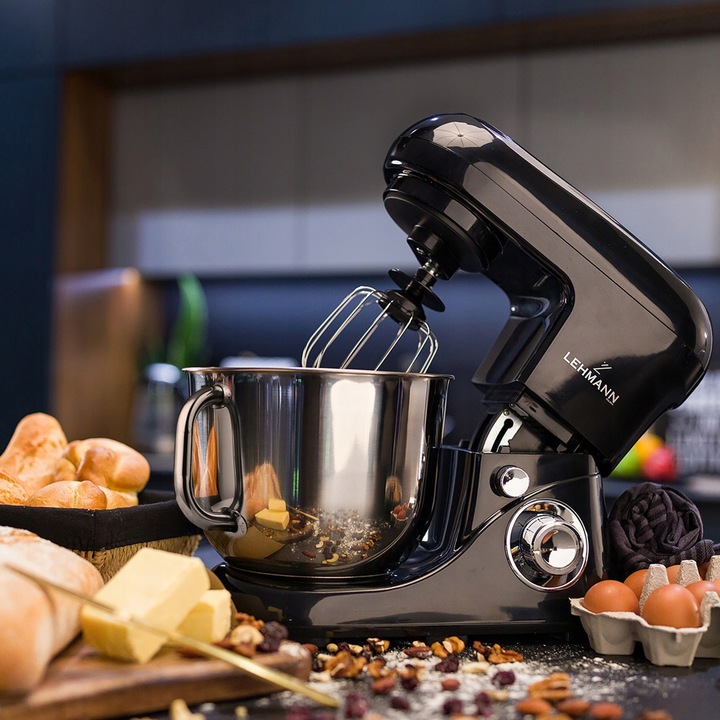 ROBOT KUCHENNY PLANETARNY MIKSER LEHMANN WIELOFUNKCYJNY 5L CZARNY