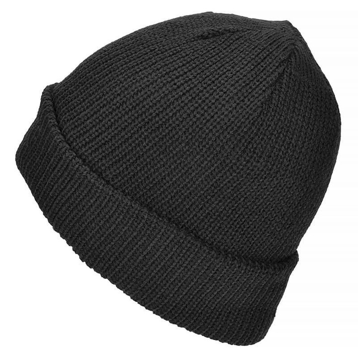 CZAPKA ZIMOWA WOJSKOWA MIL-TEC OCIEPLINA 3M THINSULATE CIEPŁA CZARNA