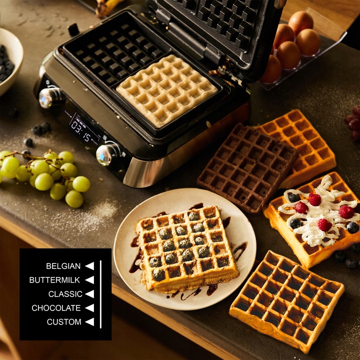 Gofrownica Yoer 2 duże gofry +5 automatycznych prog. + Regulacja