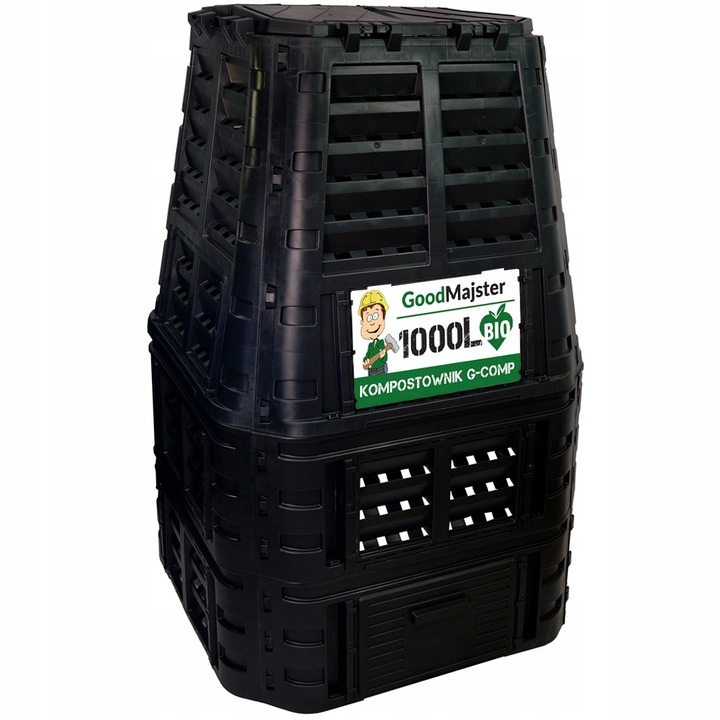 KOMPOSTOWNIK MODUŁOWY 1000L CZARNY G-COMP POLSKI