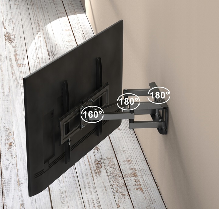 Extra Mocny Obrotowy Uchwyt do Telewizora Wieszak TV 25-70 cali Uniwersalny